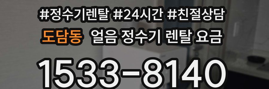 도담동 얼음 정수기 렌탈 요금