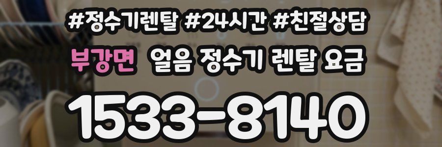 부강면 얼음 정수기 렌탈 요금