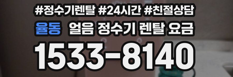 율동 얼음 정수기 렌탈 요금