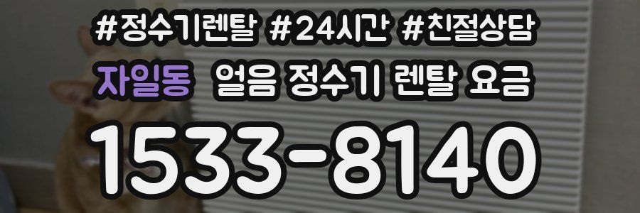 자일동 얼음 정수기 렌탈 요금