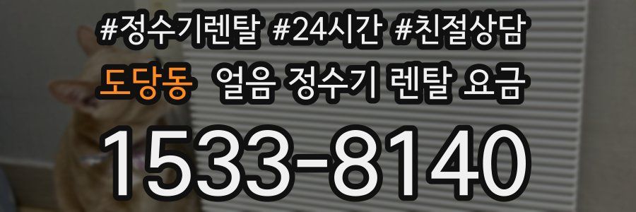 도당동 얼음 정수기 렌탈 요금