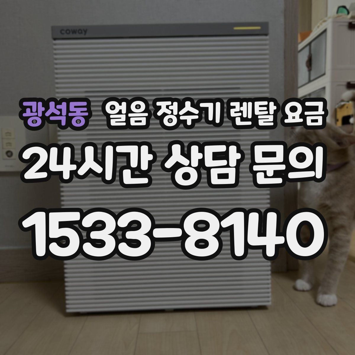 광석동 얼음 정수기 렌탈 요금