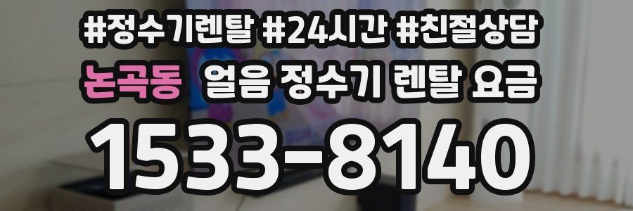 논곡동 얼음 정수기 렌탈 요금