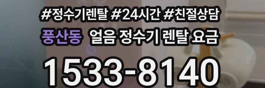풍산동 얼음 정수기 렌탈 요금