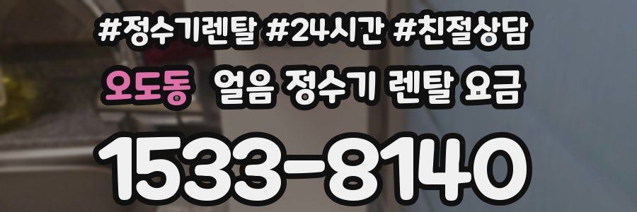 오도동 얼음 정수기 렌탈 요금