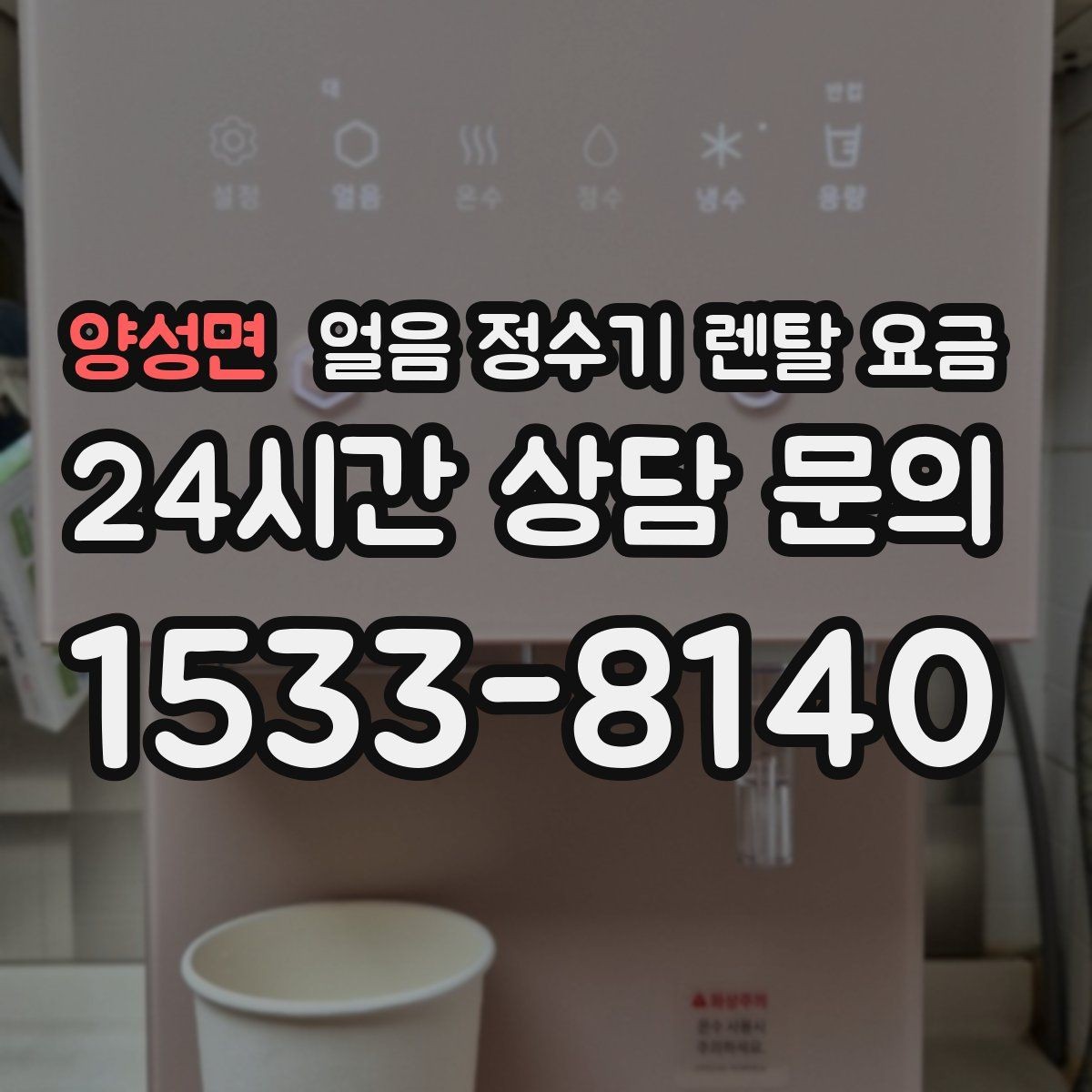 양성면 얼음 정수기 렌탈 요금 방문 관리가 필요한 경우