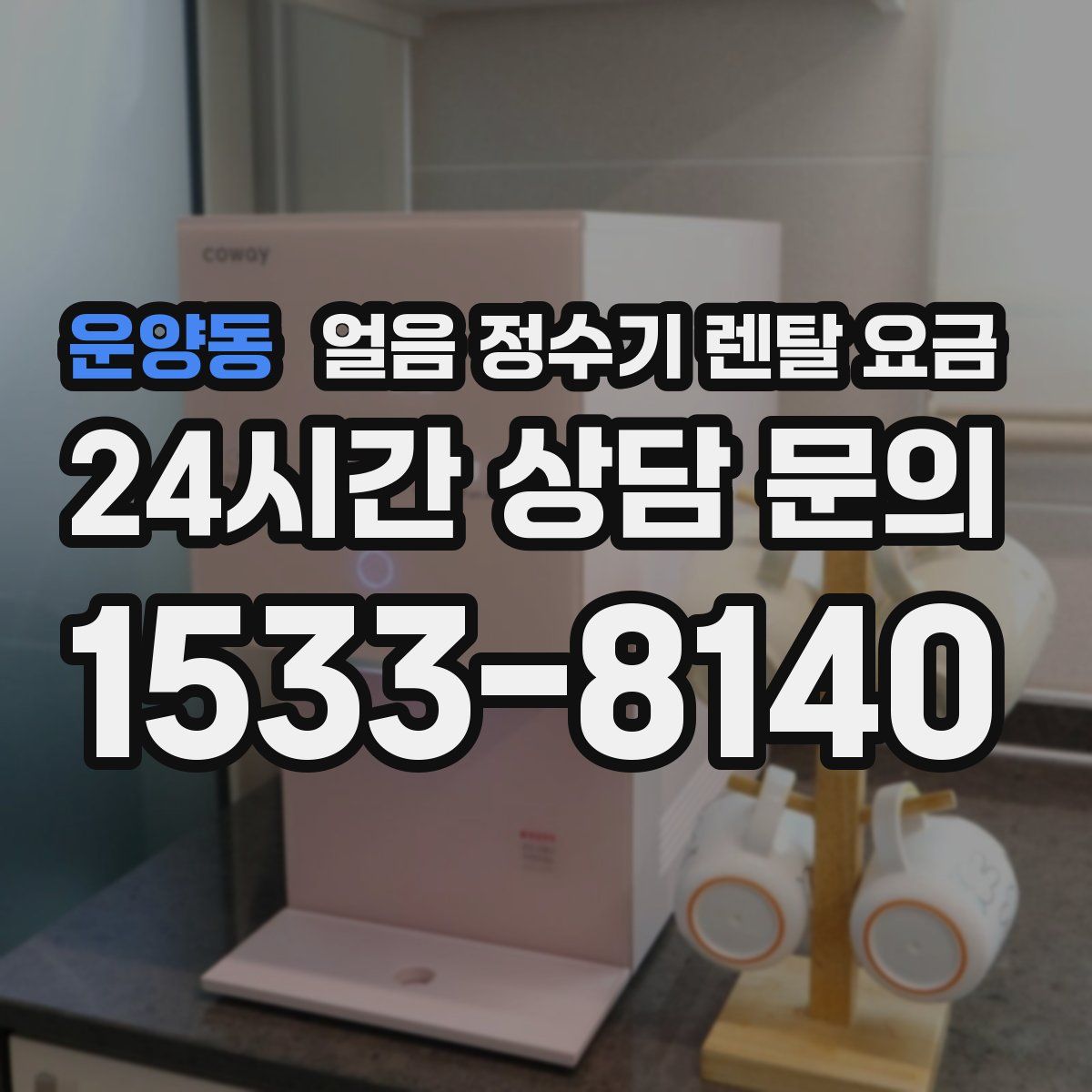 운양동 얼음 정수기 렌탈 요금