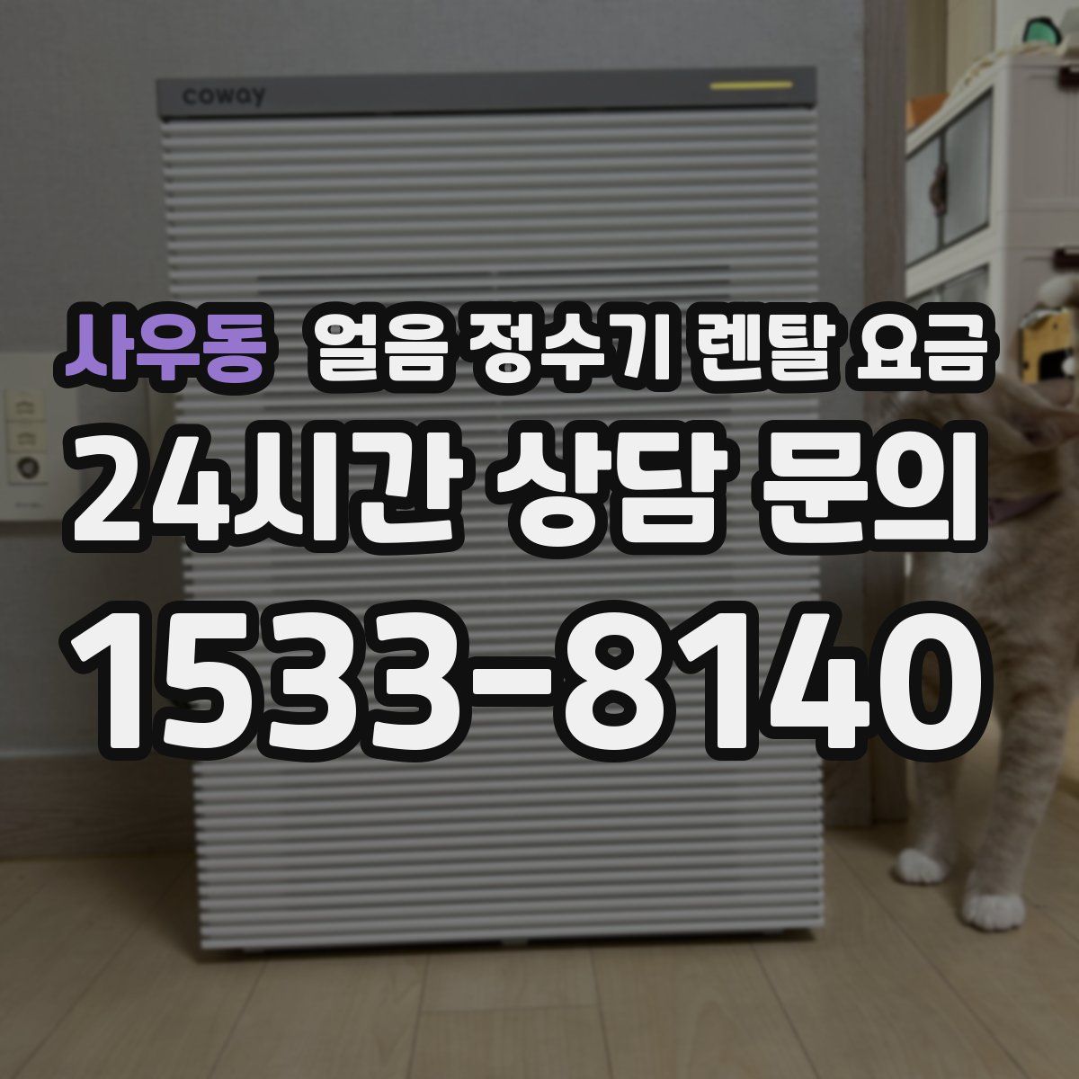 사우동 얼음 정수기 렌탈 요금