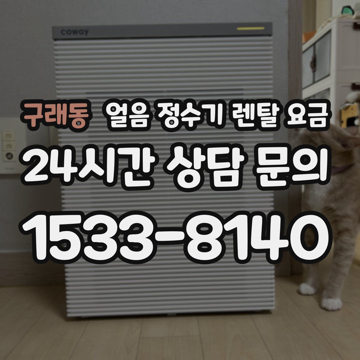 구래동 얼음 정수기 렌탈 요금