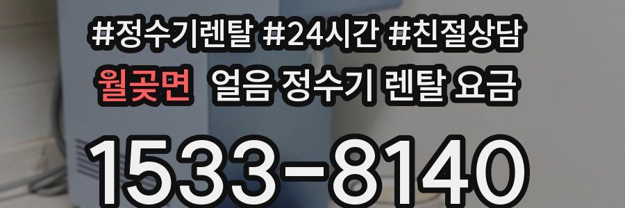 월곶면 얼음 정수기 렌탈 요금