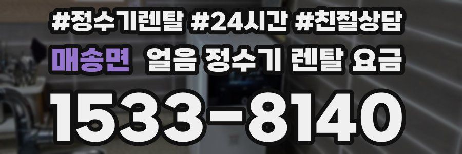 매송면 얼음 정수기 렌탈 요금