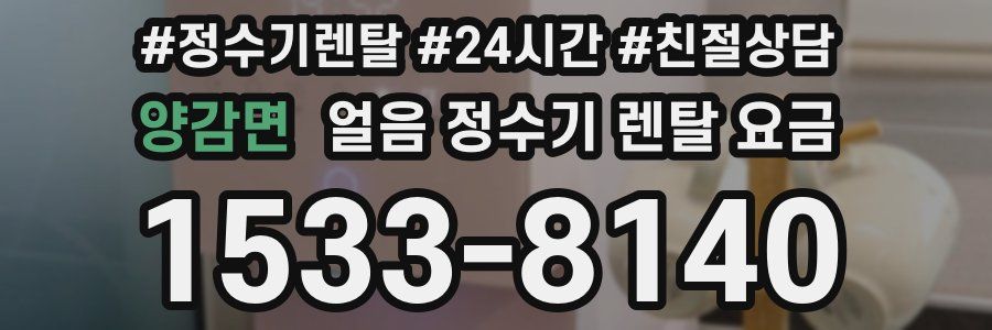 양감면 얼음 정수기 렌탈 요금