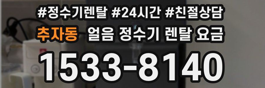 추자동 얼음 정수기 렌탈 요금