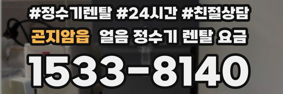 곤지암읍 얼음 정수기 렌탈 요금