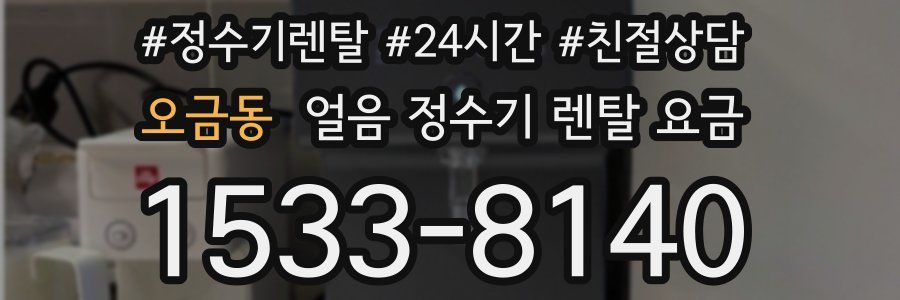 오금동 얼음 정수기 렌탈 요금