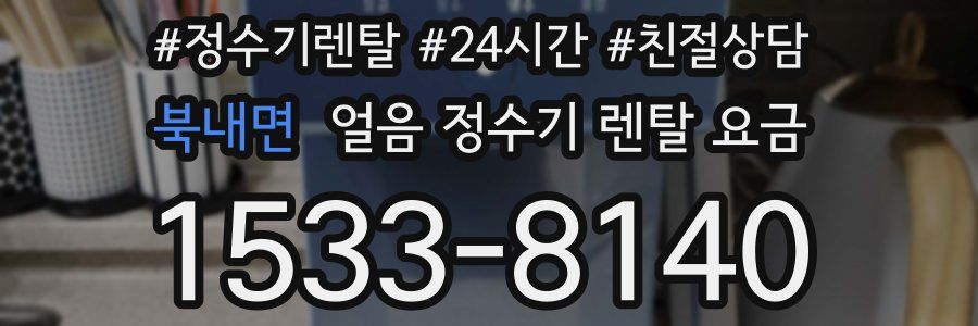 북내면 얼음 정수기 렌탈 요금