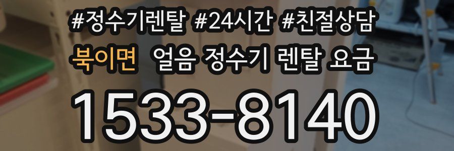 북이면 얼음 정수기 렌탈 요금