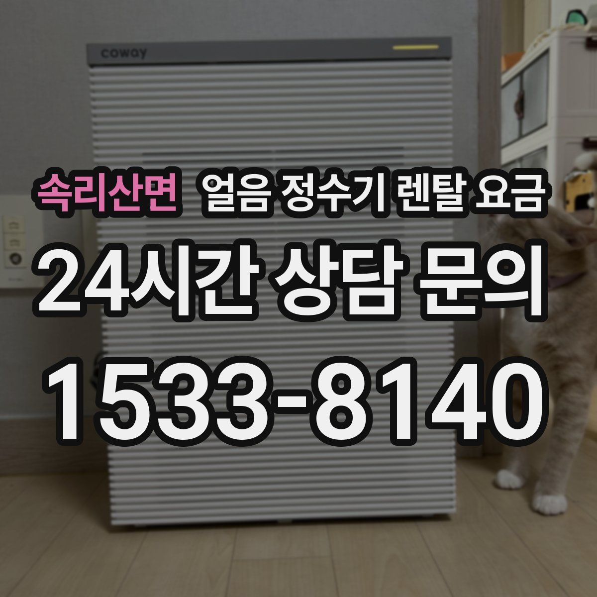 속리산면 얼음 정수기 렌탈 요금