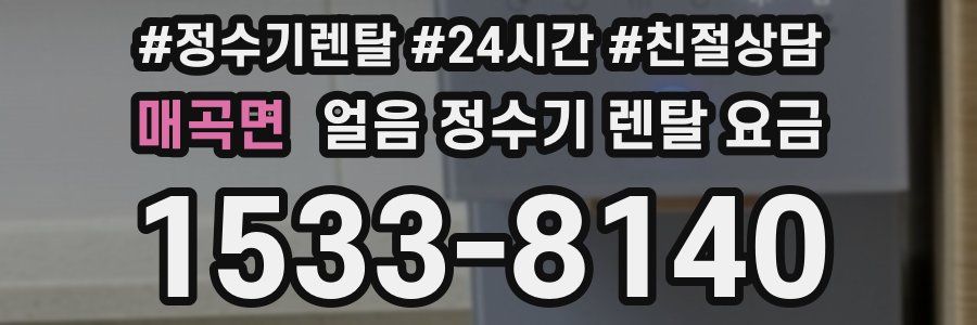 매곡면 얼음 정수기 렌탈 요금