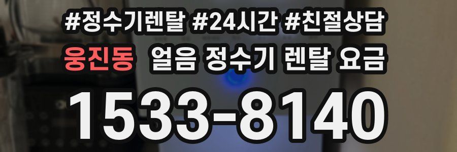 웅진동 얼음 정수기 렌탈 요금