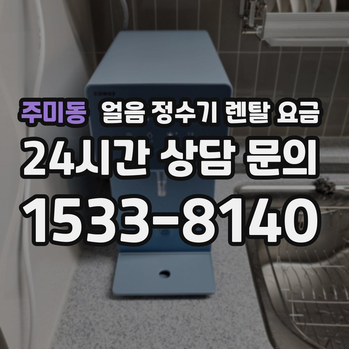 주미동 얼음 정수기 렌탈 요금