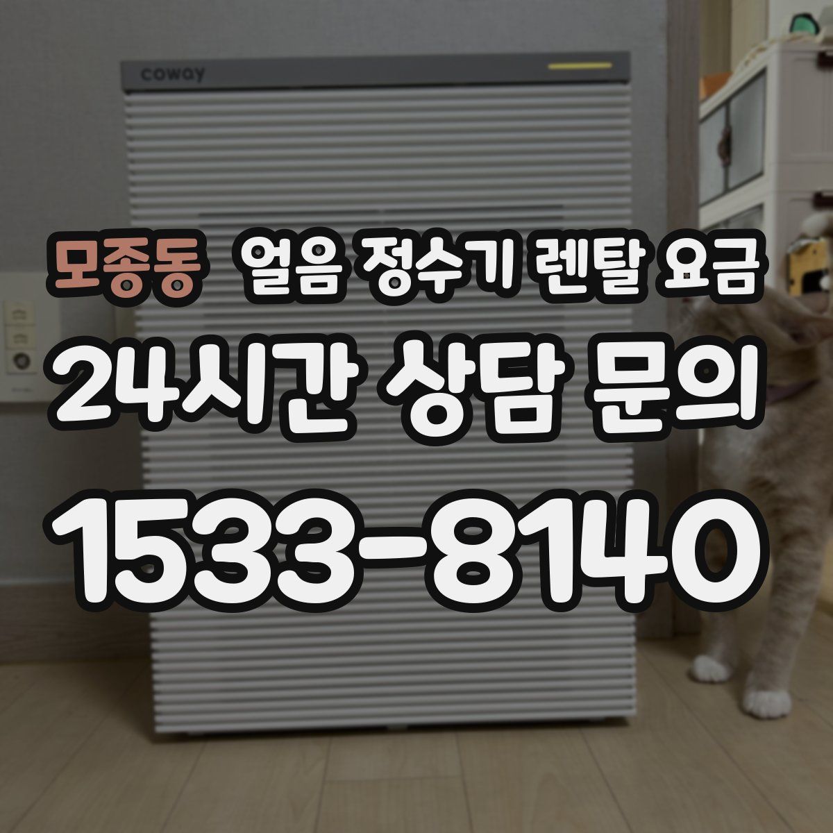 모종동 얼음 정수기 렌탈 요금