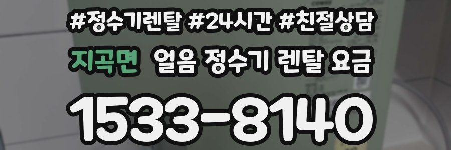 지곡면 얼음 정수기 렌탈 요금