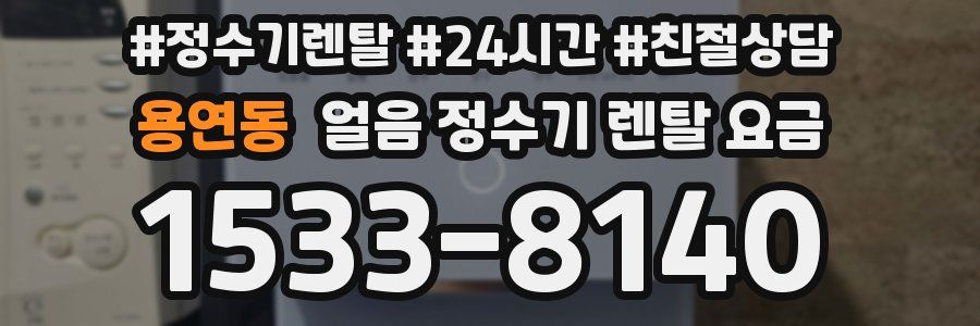 용연동 얼음 정수기 렌탈 요금