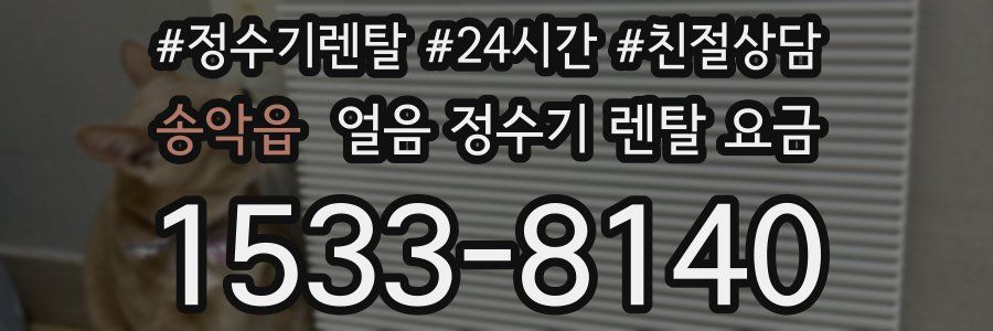 송악읍 얼음 정수기 렌탈 요금