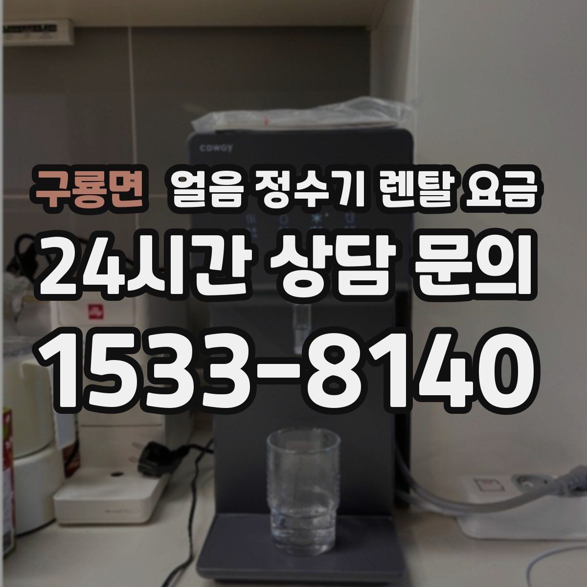 구룡면 얼음 정수기 렌탈 요금 얼음 기능이 중요한 집의 특징
