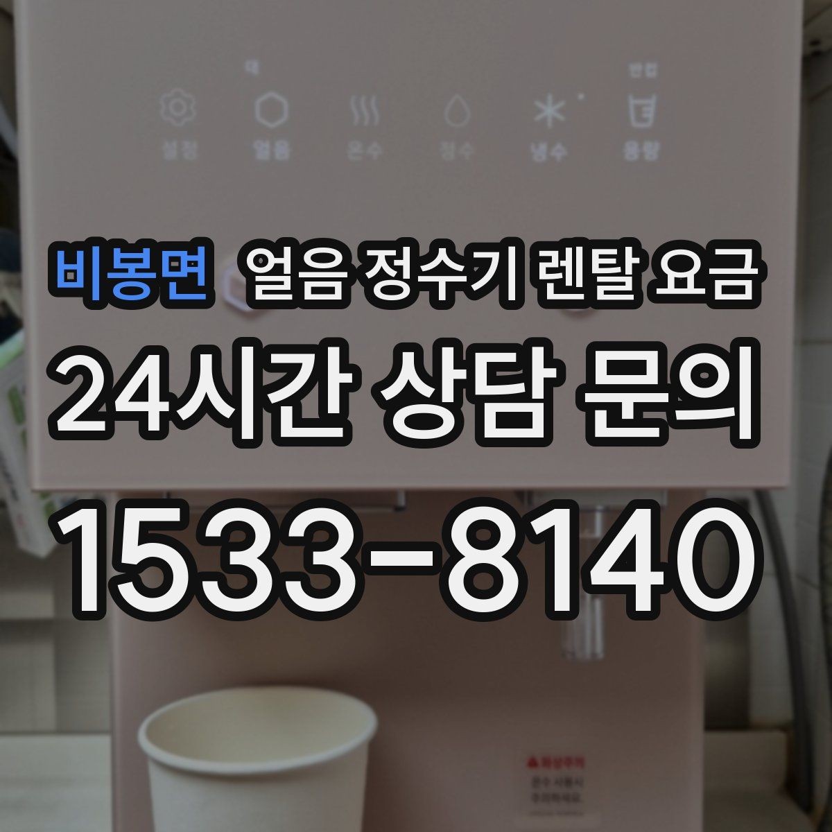 비봉면 얼음 정수기 렌탈 요금 얼음 사용량으로 고르는 기준