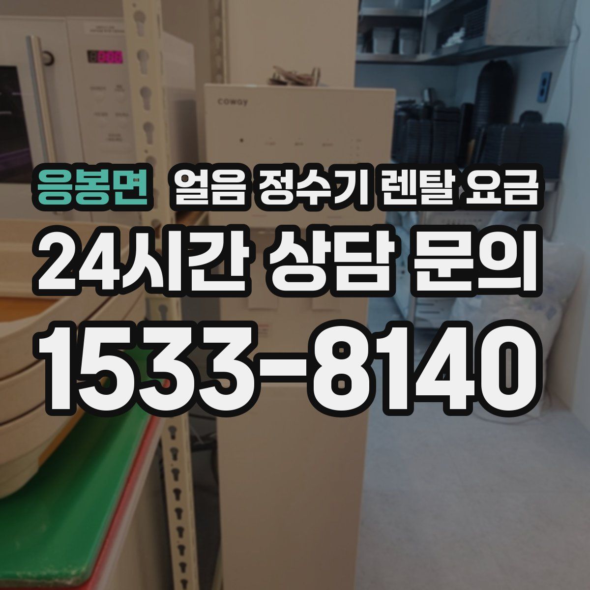 응봉면 얼음 정수기 렌탈 요금