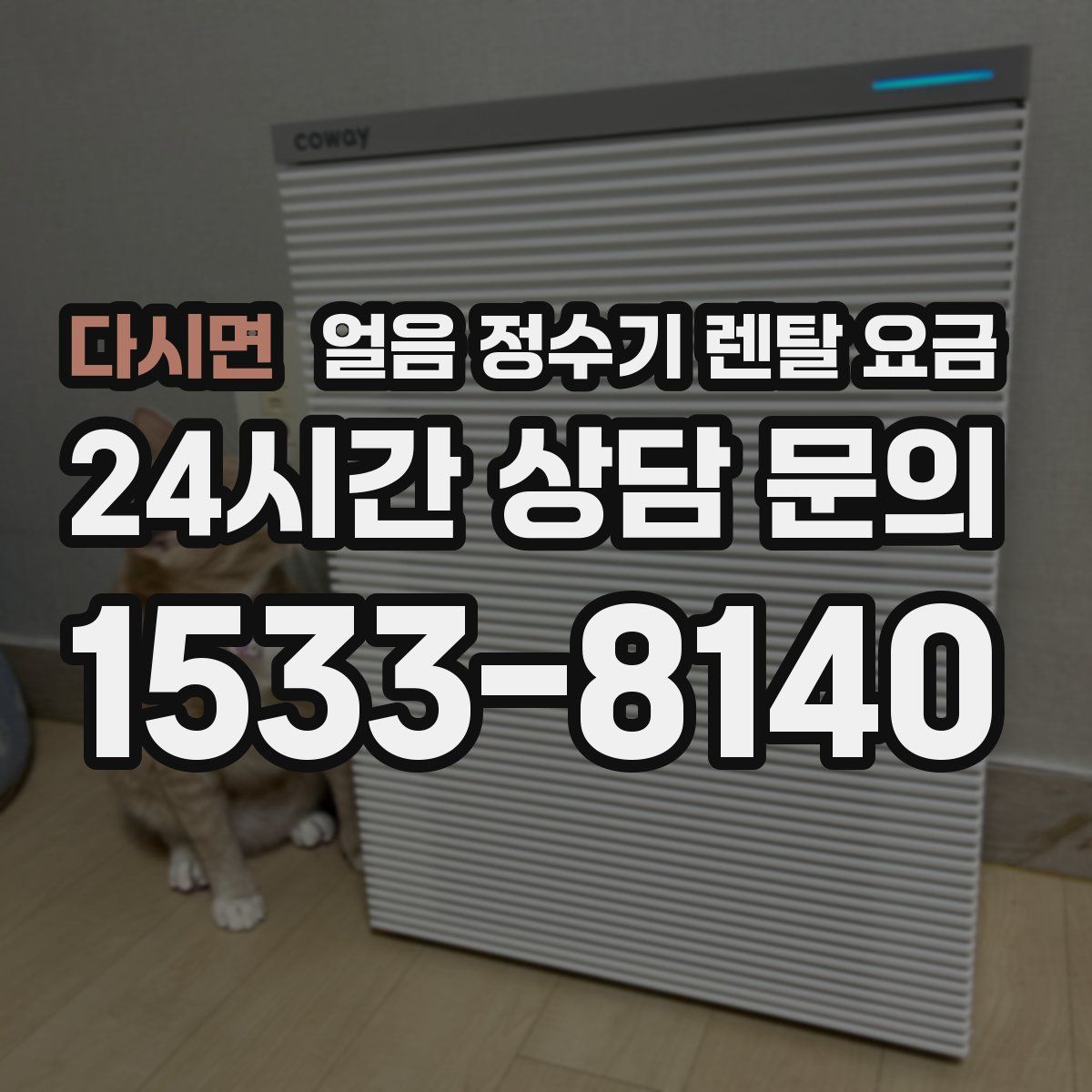 다시면 얼음 정수기 렌탈 요금