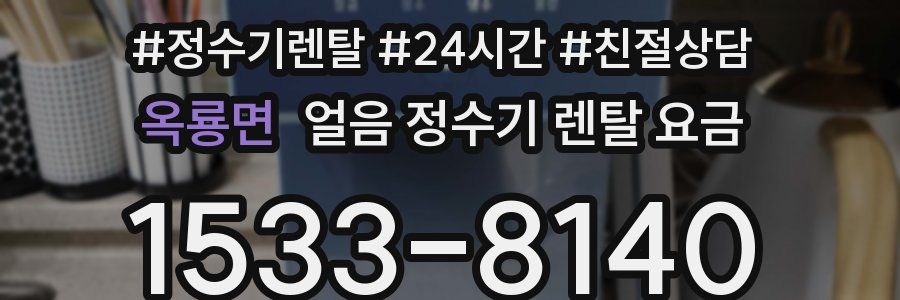 옥룡면 얼음 정수기 렌탈 요금