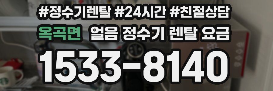 옥곡면 얼음 정수기 렌탈 요금