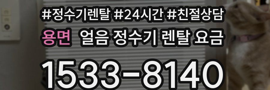 용면 얼음 정수기 렌탈 요금