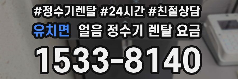 유치면 얼음 정수기 렌탈 요금