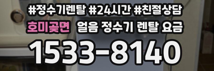 호미곶면 얼음 정수기 렌탈 요금