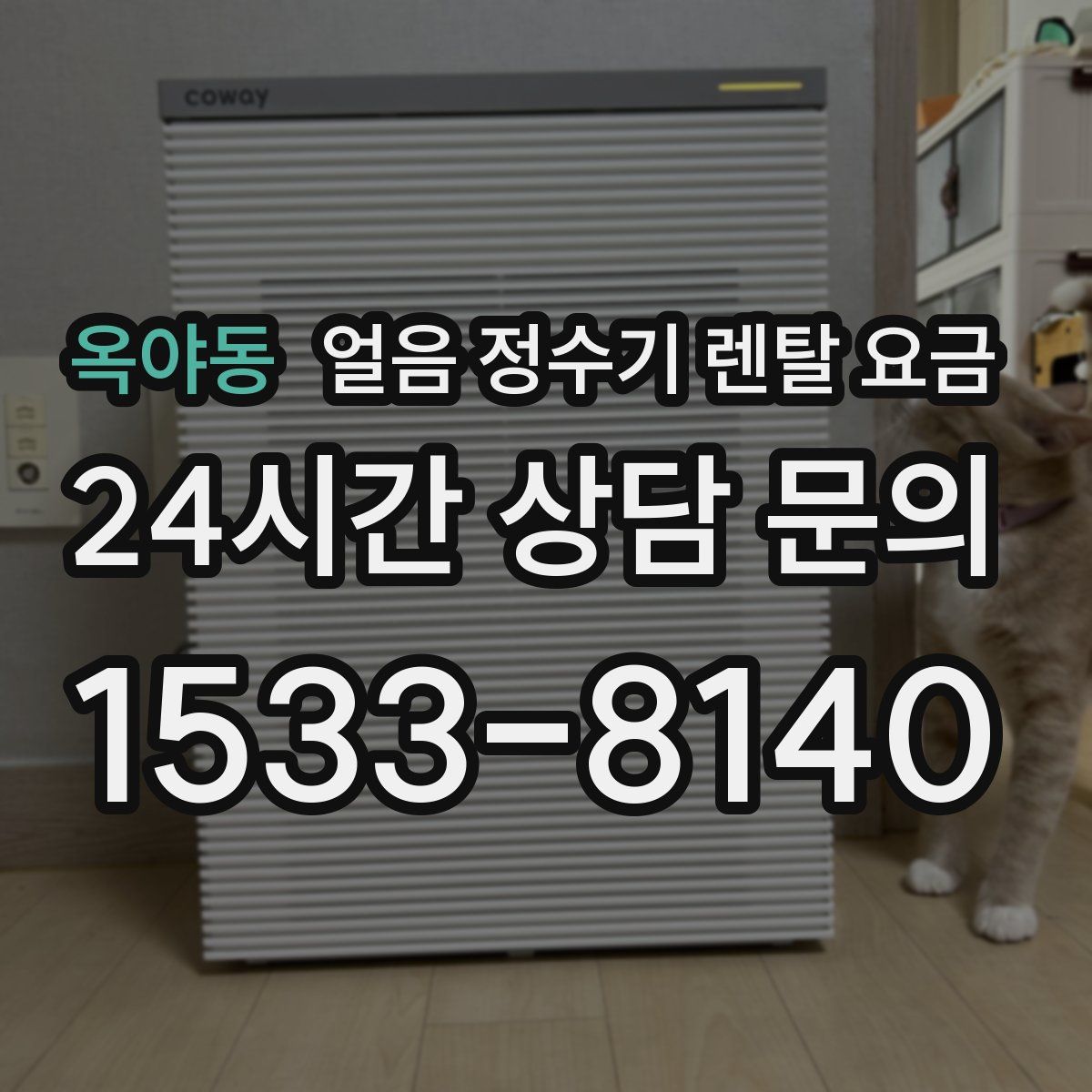 옥야동 얼음 정수기 렌탈 요금