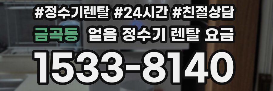 금곡동 얼음 정수기 렌탈 요금