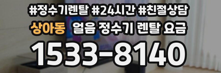 상아동 얼음 정수기 렌탈 요금