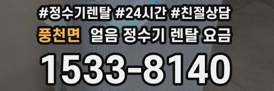 풍천면 얼음 정수기 렌탈 요금