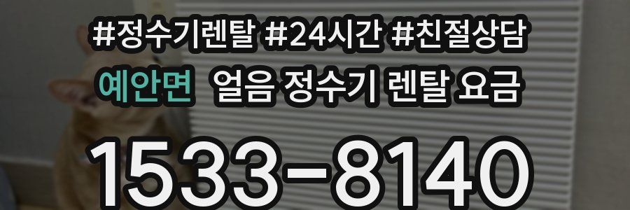 예안면 얼음 정수기 렌탈 요금