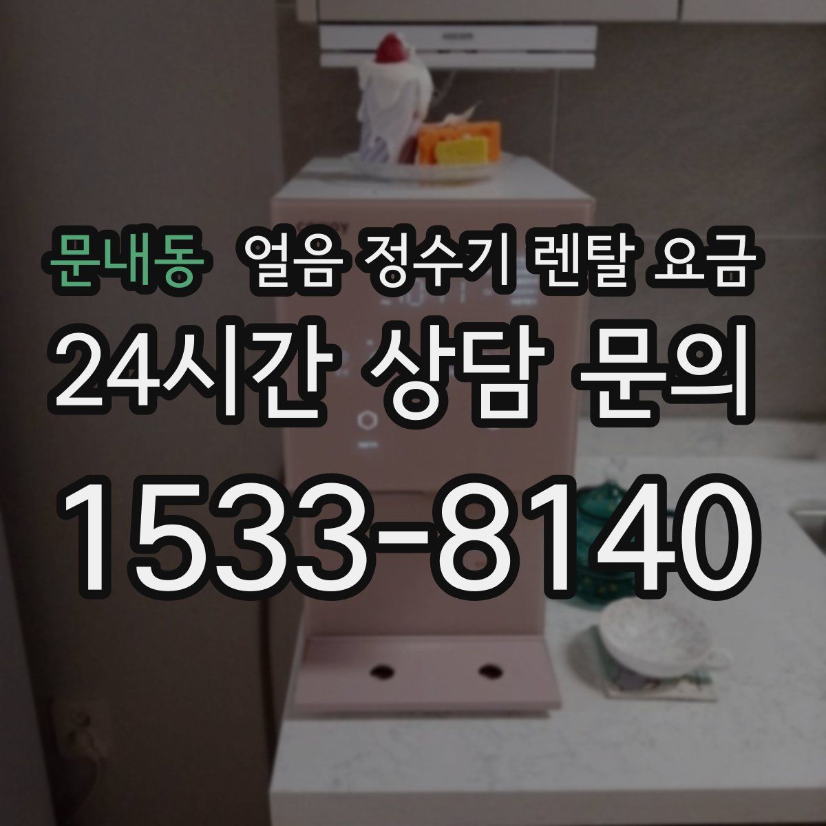문내동 얼음 정수기 렌탈 요금