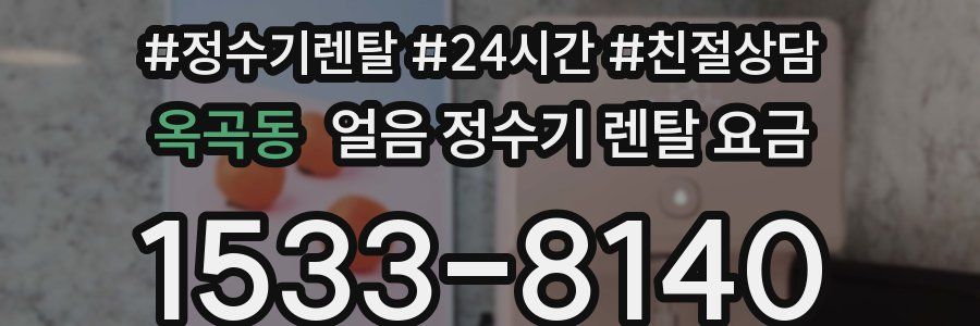 옥곡동 얼음 정수기 렌탈 요금