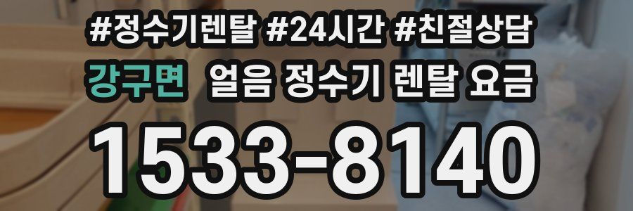 강구면 얼음 정수기 렌탈 요금