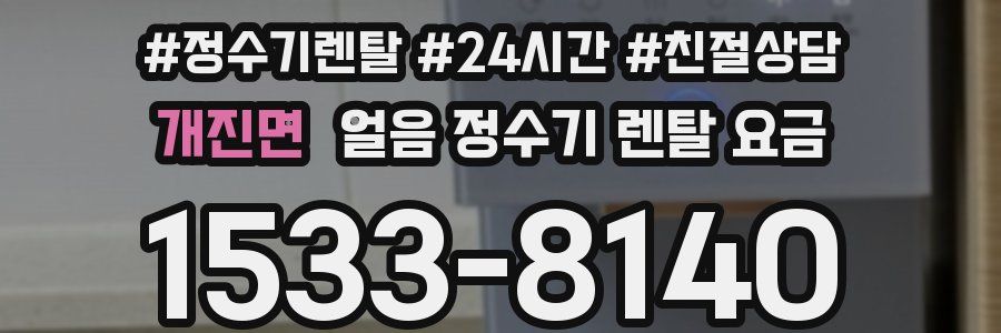 개진면 얼음 정수기 렌탈 요금