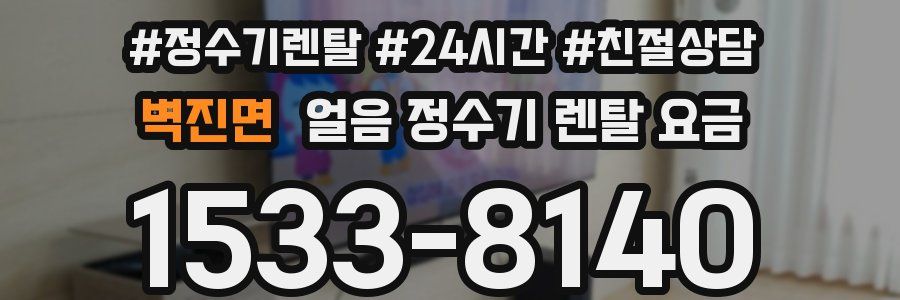 벽진면 얼음 정수기 렌탈 요금