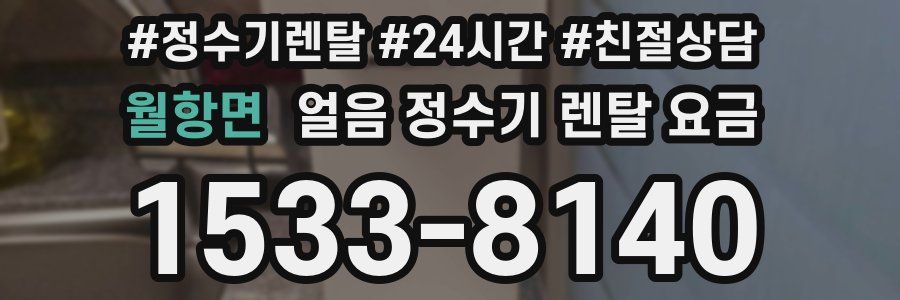 월항면 얼음 정수기 렌탈 요금