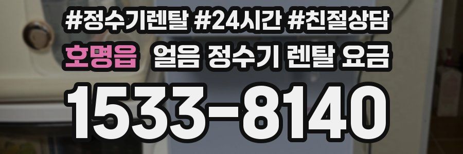 호명읍 얼음 정수기 렌탈 요금